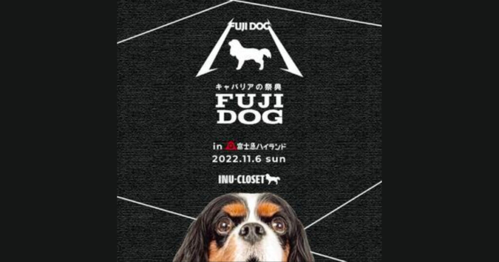 【山梨県/犬のイベント】キャバリア大集合！「キャバリアの祭典 FUJIDOG」（富士急ハイランド）マルシェ、ファッションショーからプチオフ会