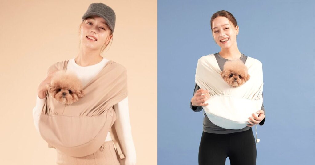 底板付き　スリングFeelatyアイボリーフィラティ　ハリースペット 楽天市場】ペットスリング 【キャリーウェア Feelaty フィラティ